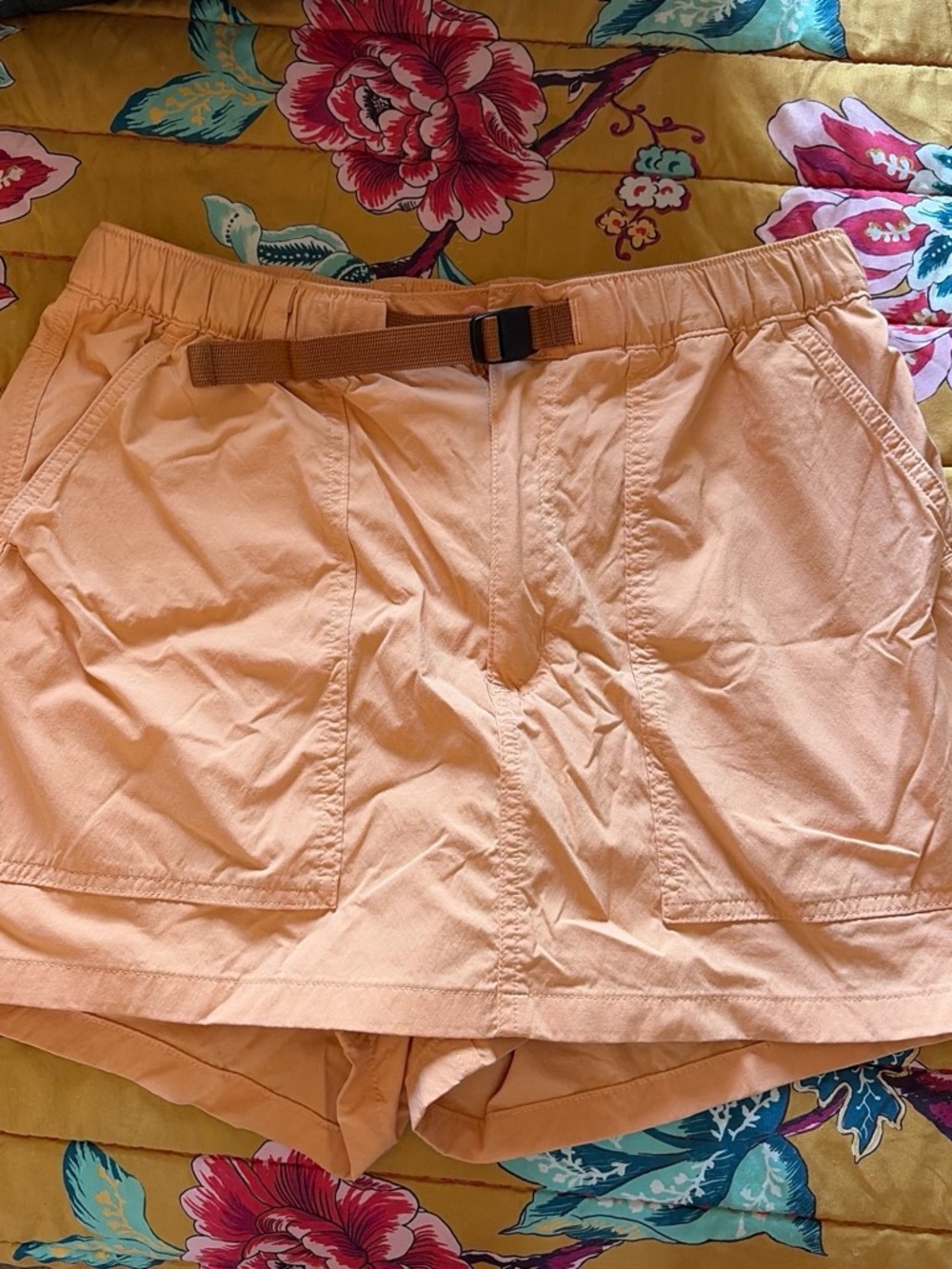 Patagonia Peach Utility Skort with Webbing Belt